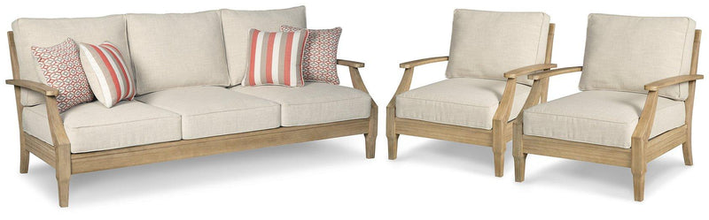 Clare View Outdoor Seating Set -  Ashley Furniture Outdoor Seating Set  Fresh Start Furniture
