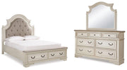 Realyn Bedroom Set Ashley Furniture Bedroom Set Upholstered Bed w/ Storage / 5-Piece: Dresser & Mi Fresh Start Furniture