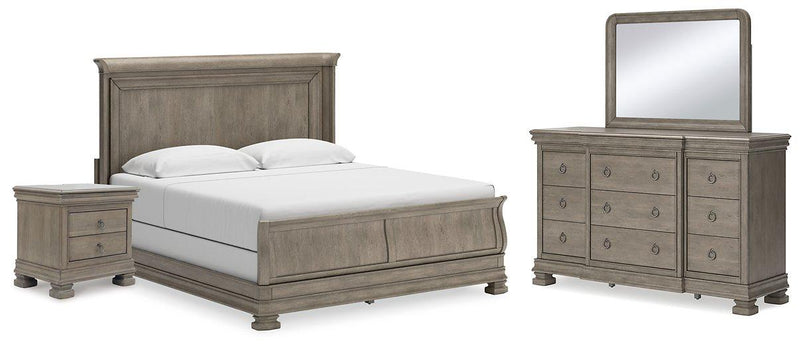 Lexorne Bedroom Set Ashley Furniture Bedroom Set 6-Piece: Dresser & Mirror/Bed (Headboard, Footboar Fresh Start Furniture