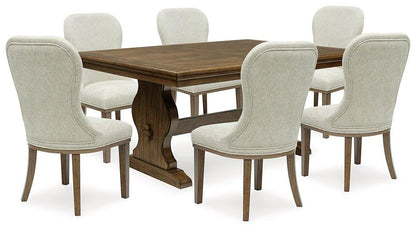 Sturlayne Dining Room Set Ashley Furniture Dining Room Set 7-Piece: Dining Table/6-Upholstered Dining Chair Fresh Start Furniture