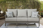 Visola Outdoor Sofa and Loveseat Set -  Ashley Furniture Outdoor Table Set  Fresh Start Furniture