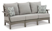 Visola Outdoor Sofa and Loveseat Set -  Ashley Furniture Outdoor Table Set  Fresh Start Furniture