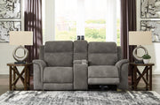 Next-Gen DuraPella Power Reclining Loveseat with Console Ashley Furniture Loveseat  Fresh Start Furniture