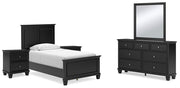 Lanolee Bedroom Set Ashley Furniture Bedroom Set 7-Piece: Dresser & Mirror/Bed (Headboard, Footboar Fresh Start Furniture
