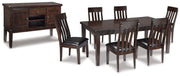 Haddigan Dining Set Ashley Furniture Dining Room Set Server/Dining Table/6-Dining Chair Fresh Start Furniture