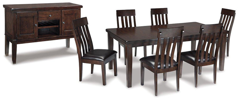 Haddigan Dining Set Ashley Furniture Dining Room Set Server/Dining Table/6-Dining Chair Fresh Start Furniture