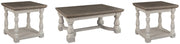 Havalance Occasional Table Set Ashley Furniture Table Set Cocktail Table/2-End Table / Gray/White Fresh Start Furniture