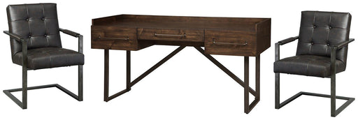 Starmore Home Office Desk with 2 Chairs Ashley Furniture Home Office Set Default Title Fresh Start Furniture