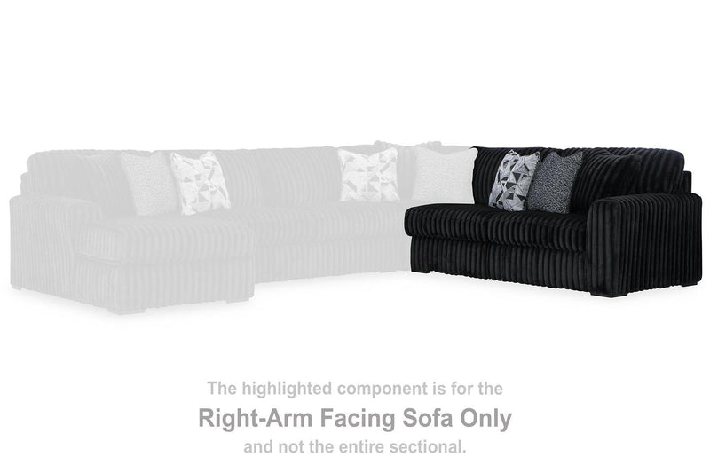 Midnight-Madness Sectional Sofa with Chaise Ashley Furniture Sectional  Fresh Start Furniture