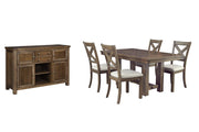 Moriville Dining Room Set Ashley Furniture Dining Room Set Server/Dining Table/4-Dining Chair Fresh Start Furniture