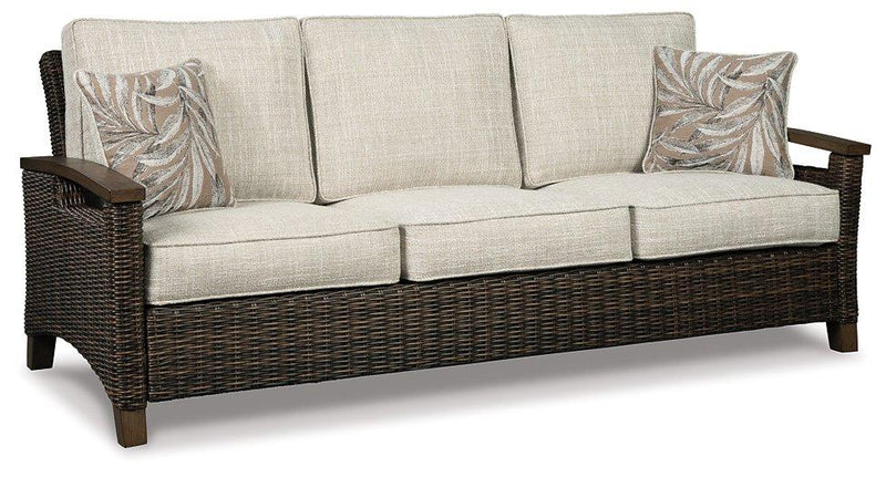 Paradise Trail Outdoor Sofa, Lounge Chairs and Fire Pit Table Ashley Furniture Outdoor Table Set  Fresh Start Furniture