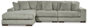 Lindyn Sectional with Chaise Ashley Furniture Sectional Fog / 3-Piece / Left-Arm Facing Fresh Start Furniture