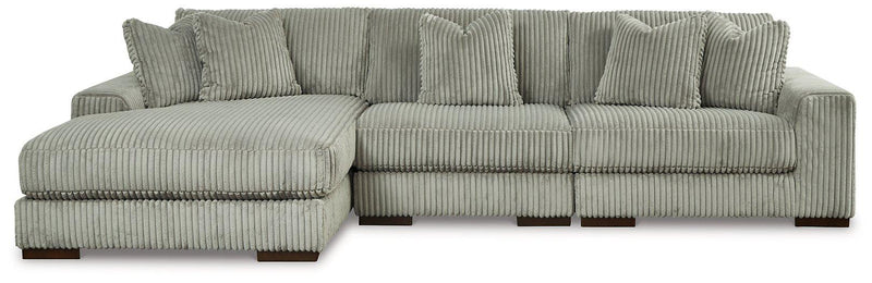 Lindyn Sectional with Chaise Ashley Furniture Sectional Fog / 3-Piece / Left-Arm Facing Fresh Start Furniture