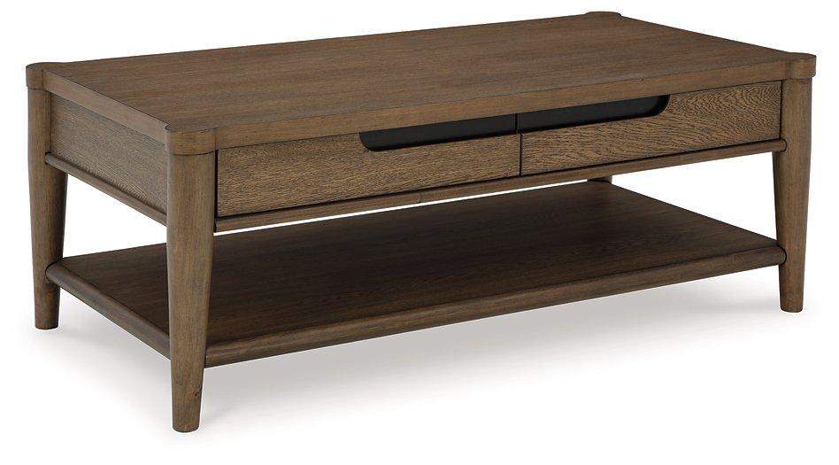 Roanhowe Occasional Table Set Ashley Furniture Table Set Cocktail Table/2-End Table Fresh Start Furniture