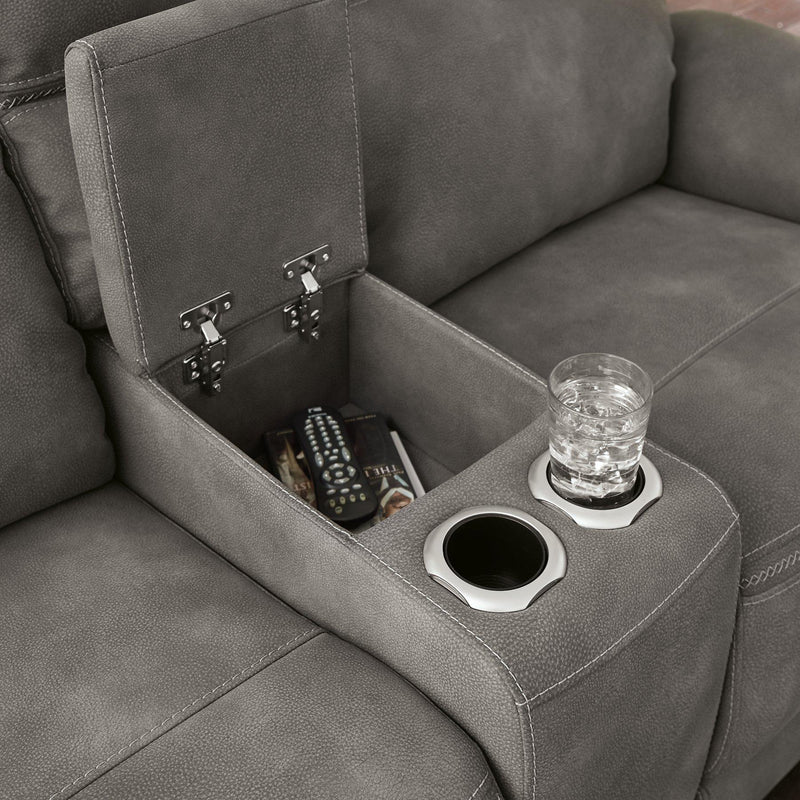 Next-Gen DuraPella Power Reclining Loveseat with Console Ashley Furniture Loveseat  Fresh Start Furniture