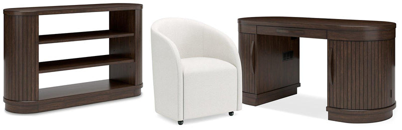 Korestone Home Office Set Ashley Furniture Home Office Set 3-Piece: Desk/Desk Chair/Credenza Fresh Start Furniture
