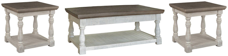 Havalance Occasional Table Set Ashley Furniture Table Set Cocktail Table Lift/2-End Table / Gray/White Fresh Start Furniture