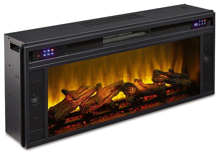 Kallari 84" TV Stand with Electric Fireplace Ashley Furniture TV Stand w/Fire  Fresh Start Furniture