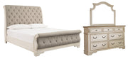 Realyn Bedroom Set Ashley Furniture Bedroom Set Sleigh Bed / 5-Piece: Dresser & Mirror/Bed (Headbo Fresh Start Furniture