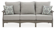 Visola Outdoor Sofa and Loveseat Set -  Ashley Furniture Outdoor Table Set  Fresh Start Furniture
