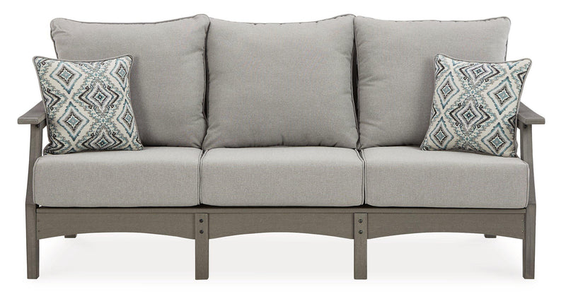 Visola Outdoor Sofa and Loveseat Set -  Ashley Furniture Outdoor Table Set  Fresh Start Furniture