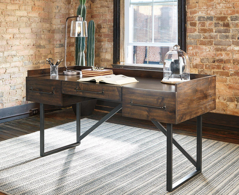 Starmore Home Office Desk with 2 Chairs Ashley Furniture Home Office Set  Fresh Start Furniture