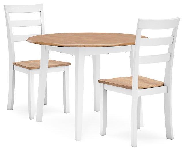 Gesthaven Dining Set Ashley Furniture Dining Room Set Natural/White / 3-Piece: Dining Table/2-Dining Cha Fresh Start Furniture