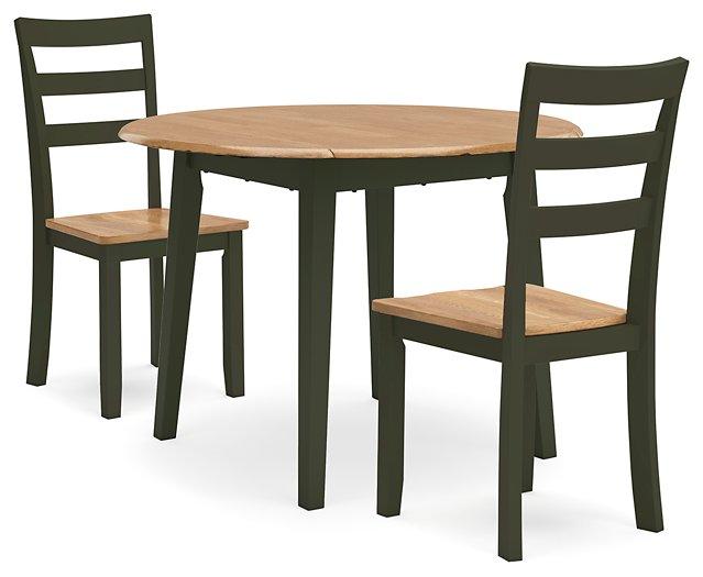 Gesthaven Dining Set Ashley Furniture Dining Room Set Natural/Green / 3-Piece: Dining Table/2-Dining Cha Fresh Start Furniture