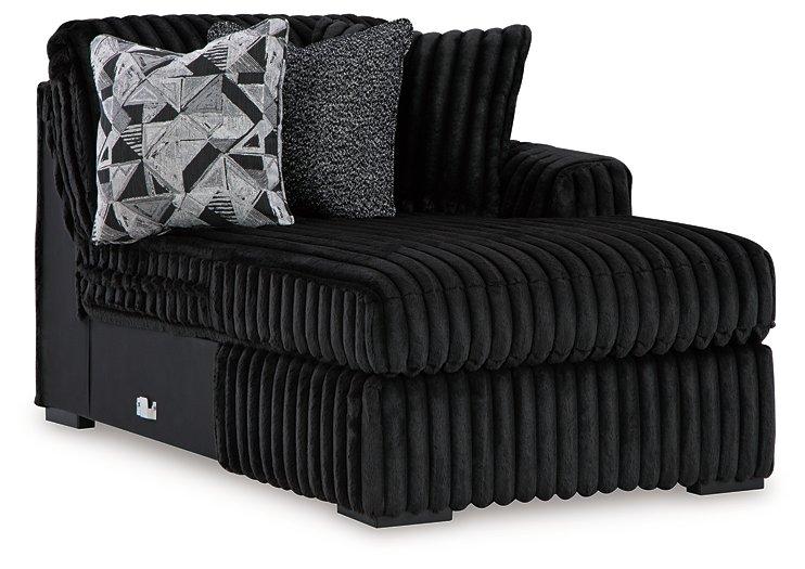 Midnight-Madness Super Chaise Ashley Furniture Sectional  Fresh Start Furniture