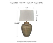Madney Lamp Set Ashley Furniture Table Lamp Set  Fresh Start Furniture