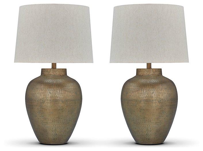 Madney Lamp Set Ashley Furniture Table Lamp Set Default Title Fresh Start Furniture