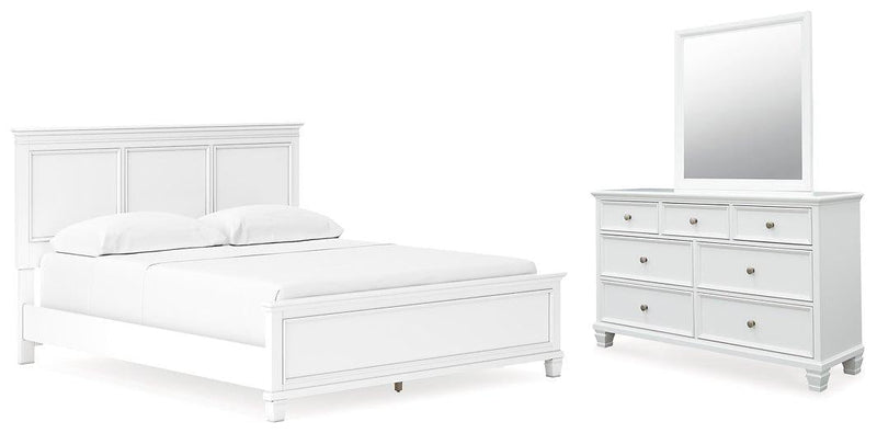 Fortman Bedroom Set Ashley Furniture Bedroom Set 5-Piece: Dresser & Mirror/Bed (Headboard, Footboar Fresh Start Furniture