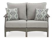 Visola Outdoor Sofa and Loveseat Set -  Ashley Furniture Outdoor Table Set  Fresh Start Furniture