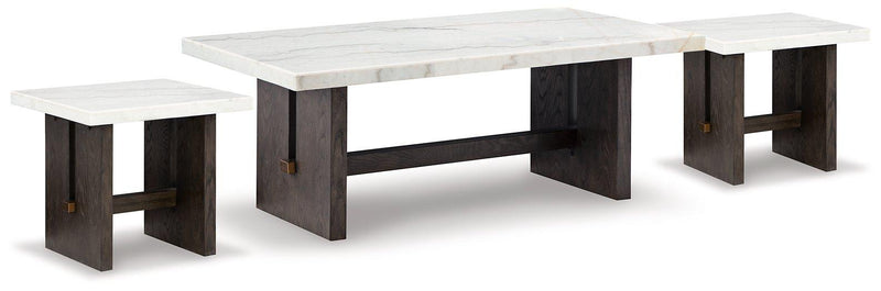 Burkhaus Occasional Table Set -  Ashley Furniture Table Set  Fresh Start Furniture