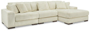 Lindyn Sectional with Chaise Ashley Furniture Sectional Ivory / 3-Piece / Right-Arm Facing Fresh Start Furniture
