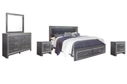 Lodanna Bedroom Set Ashley Furniture Bedroom Set Panel Bed w/ Storage / 7-Piece: Dresser & Mirror/B Fresh Start Furniture