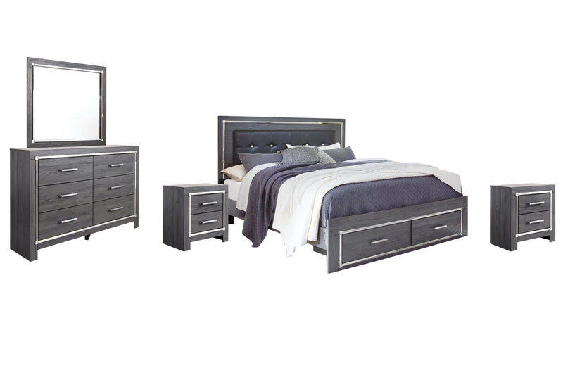 Lodanna Bedroom Set Ashley Furniture Bedroom Set Panel Bed w/ Storage / 7-Piece: Dresser & Mirror/B Fresh Start Furniture