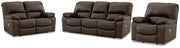Leesworth Living Room Set Ashley Furniture Living Room Set 3-Piece: Sofa/Loveseat/Recliner / Dark Brown Fresh Start Furniture