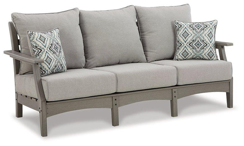Visola Outdoor Sofa and Loveseat Set -  Ashley Furniture Outdoor Table Set  Fresh Start Furniture