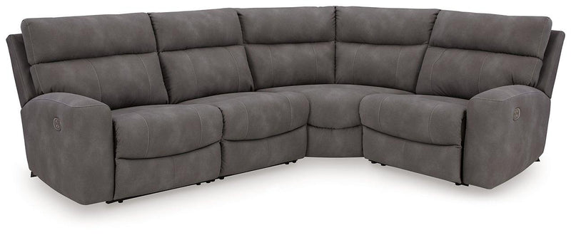 Next-Gen DuraPella Power Reclining Sectional Ashley Furniture Sectional Slate / 4-Piece: Left-Arm Facing Power Recliner/Ar Fresh Start Furniture