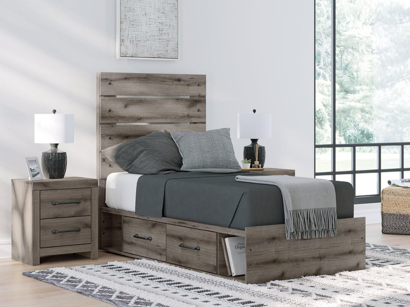 Graystorm Bed with Storage Ashley Furniture Bed  Fresh Start Furniture