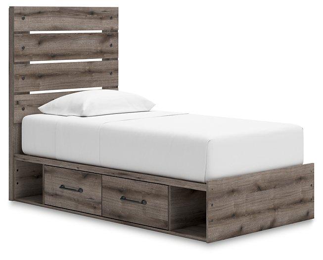 Graystorm Bed with Storage Ashley Furniture Bed Twin / Panel Bed with Storage Drawers (4) Fresh Start Furniture