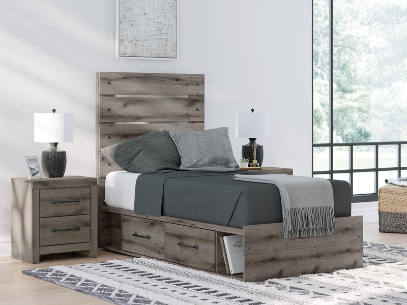 Graystorm Bed with Storage Ashley Furniture Bed  Fresh Start Furniture
