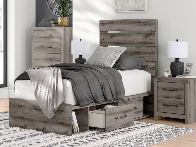 Graystorm Bed with Storage Ashley Furniture Bed  Fresh Start Furniture