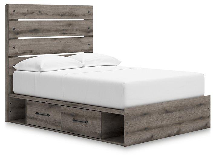 Graystorm Bed with Storage Ashley Furniture Bed Full / Panel Bed with Storage Drawers (4) Fresh Start Furniture