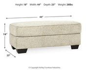 Monaghan Oversized Chair and Ottoman Ashley Furniture Living Room Set  Fresh Start Furniture