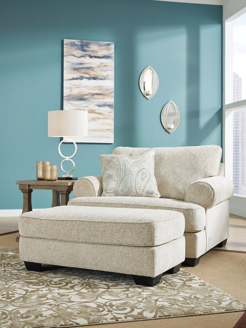 Monaghan Oversized Chair and Ottoman Ashley Furniture Living Room Set  Fresh Start Furniture