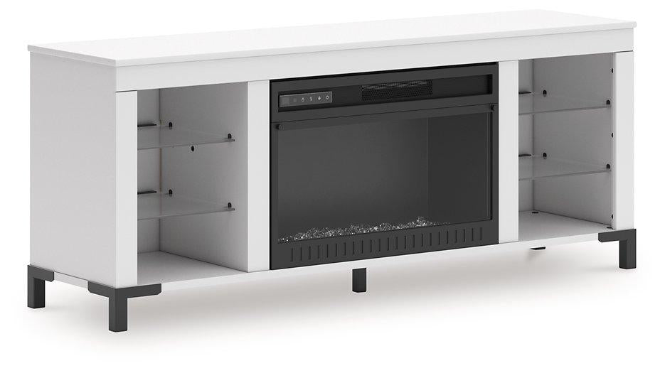 Brollevi 60" TV Stand with Electric Fireplace -  Ashley Furniture Entertainment Center  Fresh Start Furniture