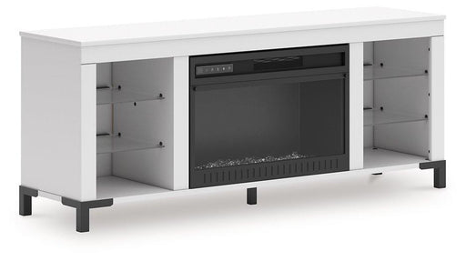 Brollevi 60" TV Stand with Electric Fireplace -  Ashley Furniture Entertainment Center  Fresh Start Furniture