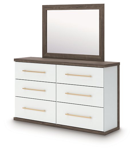 Kendanport Dresser and Mirror -  Ashley Furniture Dresser & Mirror  Fresh Start Furniture